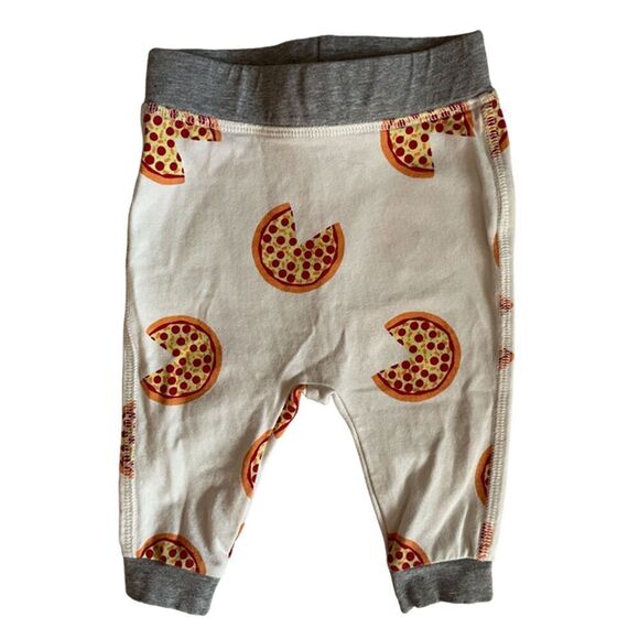 Monica + Andy White Infant Pizza Hoodie Sweatsuit Size 0-3 Months - Picture 3 of 4